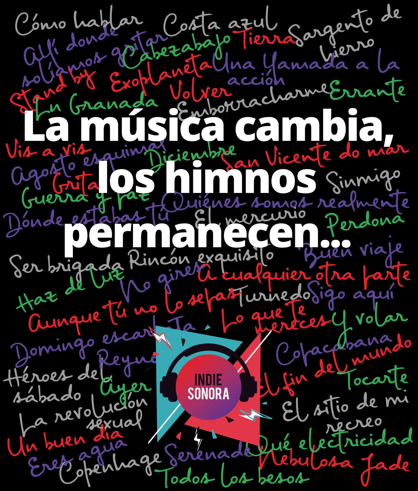 Camiseta himnos Indie Sonora