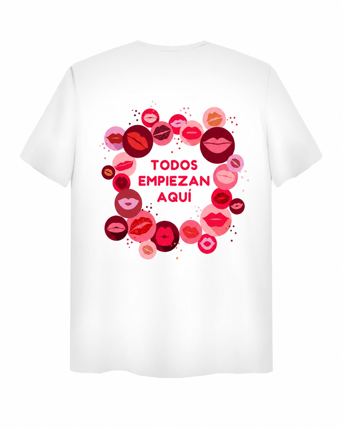 Camiseta Todos los besos empiezan aquí