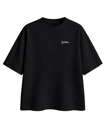CAMISETA ¿QUÉ TE PONGO? OVERSIZE CHICA NEGRA