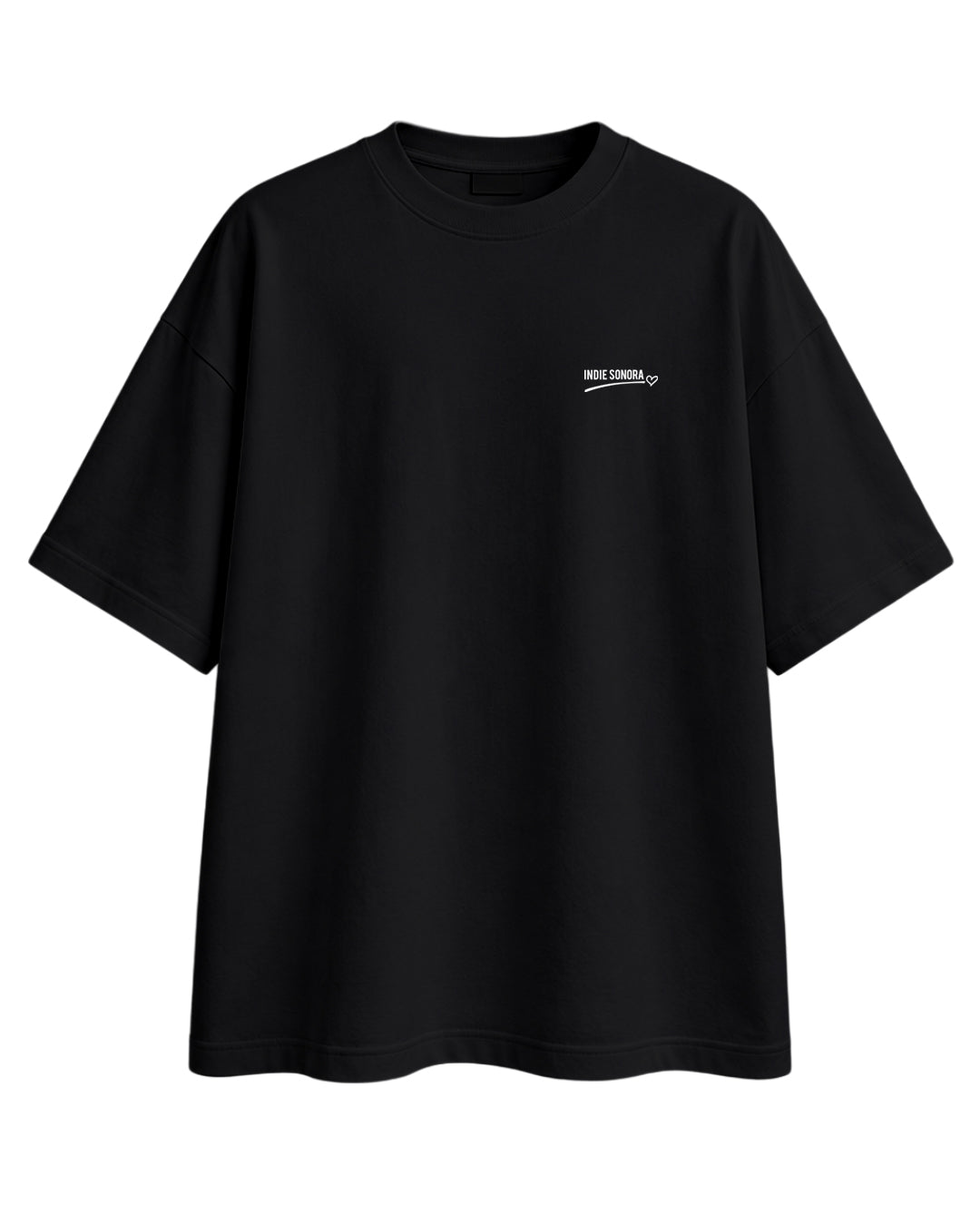 CAMISETA ¿QUÉ TE PONGO? NEGRA OVERSIZE CHICO