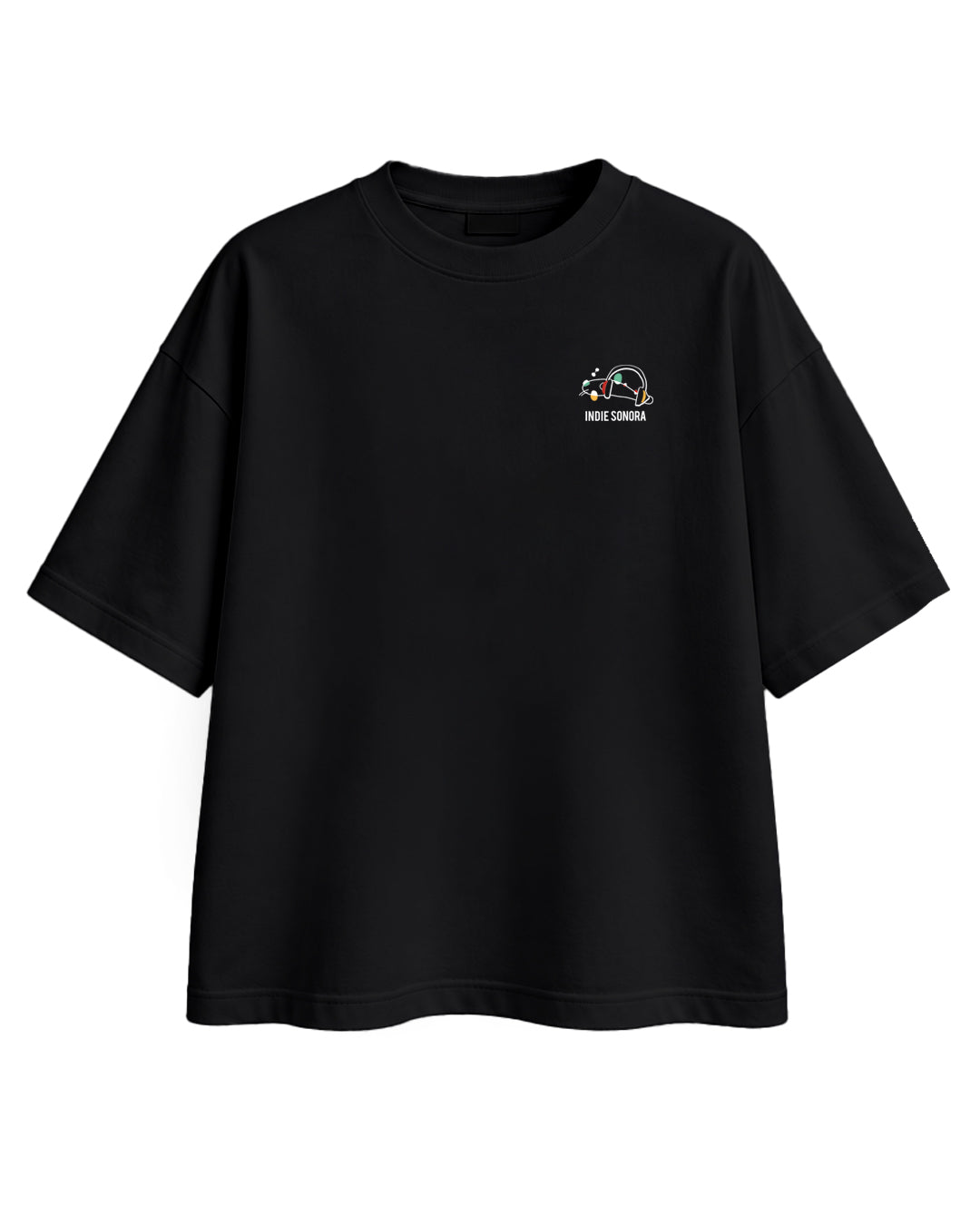CAMISETA OVERSIZE CHICA TEMAZO NEGRA