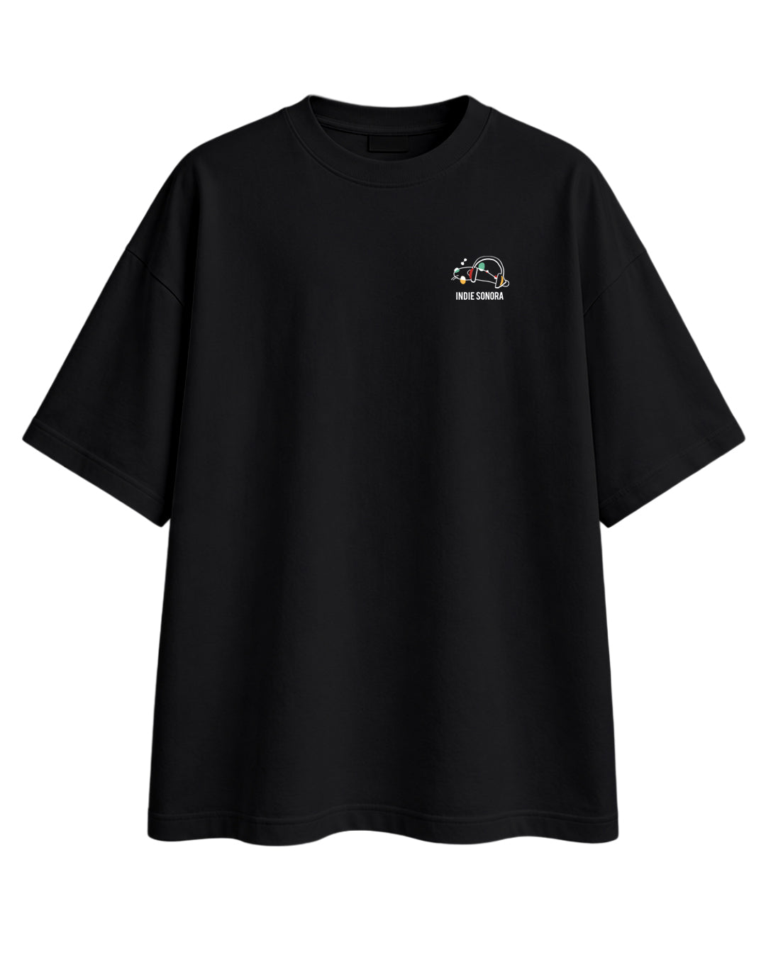 CAMISETA OVERSIZE CHICO TEMAZO NEGRA