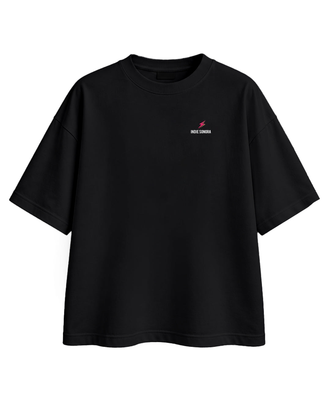 CAMISETA OVERSIZE CHICA ROCK NEGRA