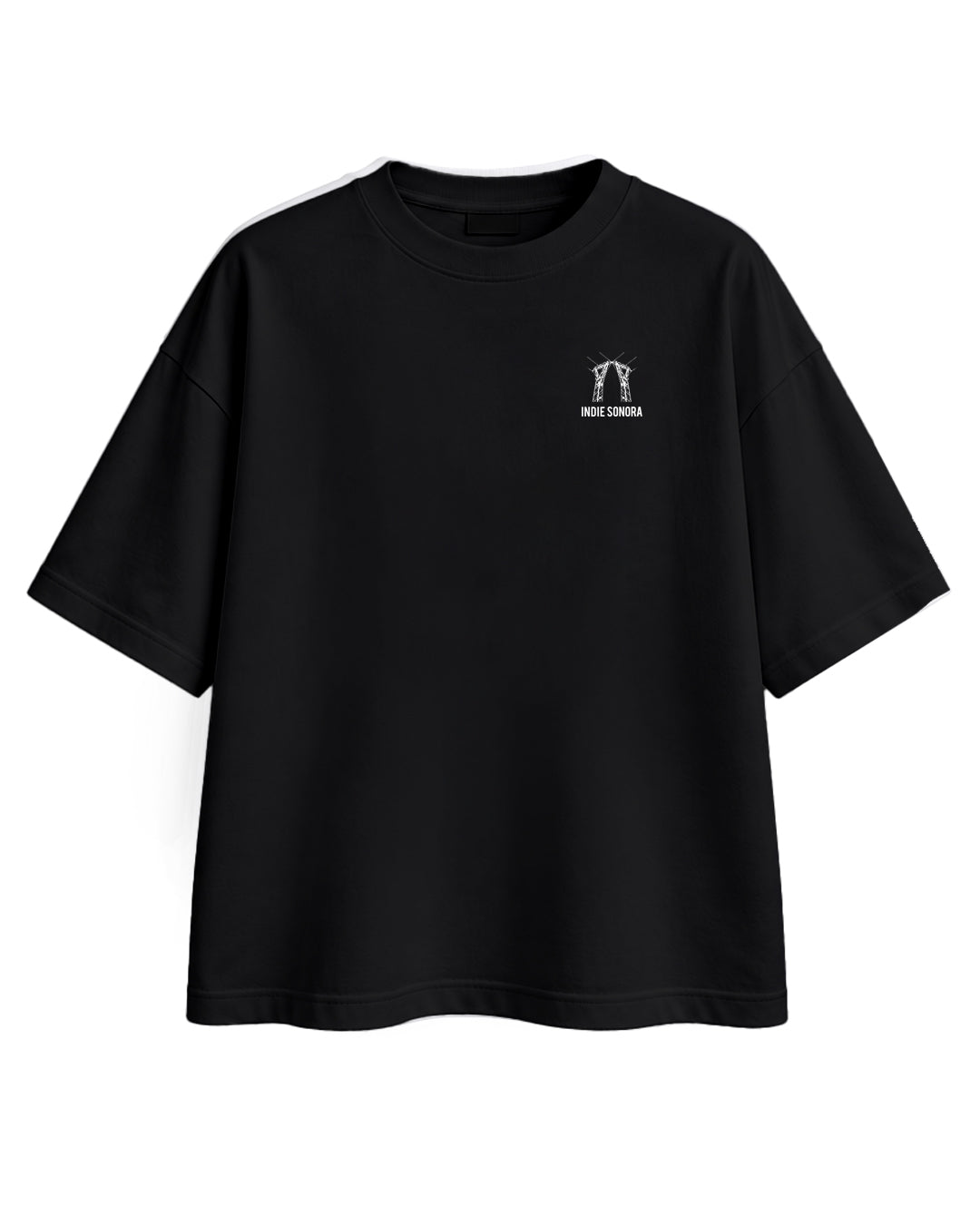 CAMISETA OVERSIZE CHICA SUSPENSO NEGRA