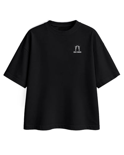 CAMISETA OVERSIZE CHICA SUSPENSO NEGRA