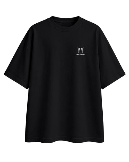 CAMISETA OVERSIZE CHICO SUSPENSO NEGRA