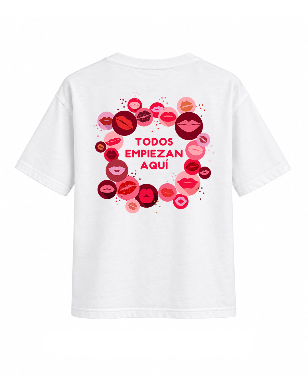 CAMISETA CHICA BESOS