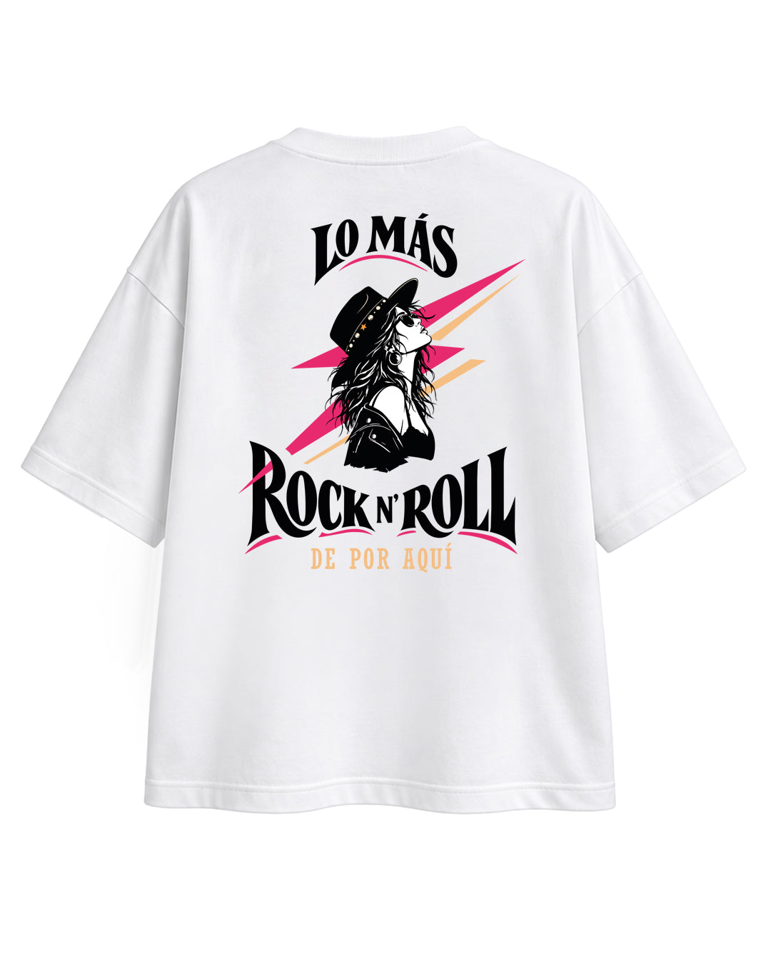 CAMISETA OVERSIZE CHICA ROCK