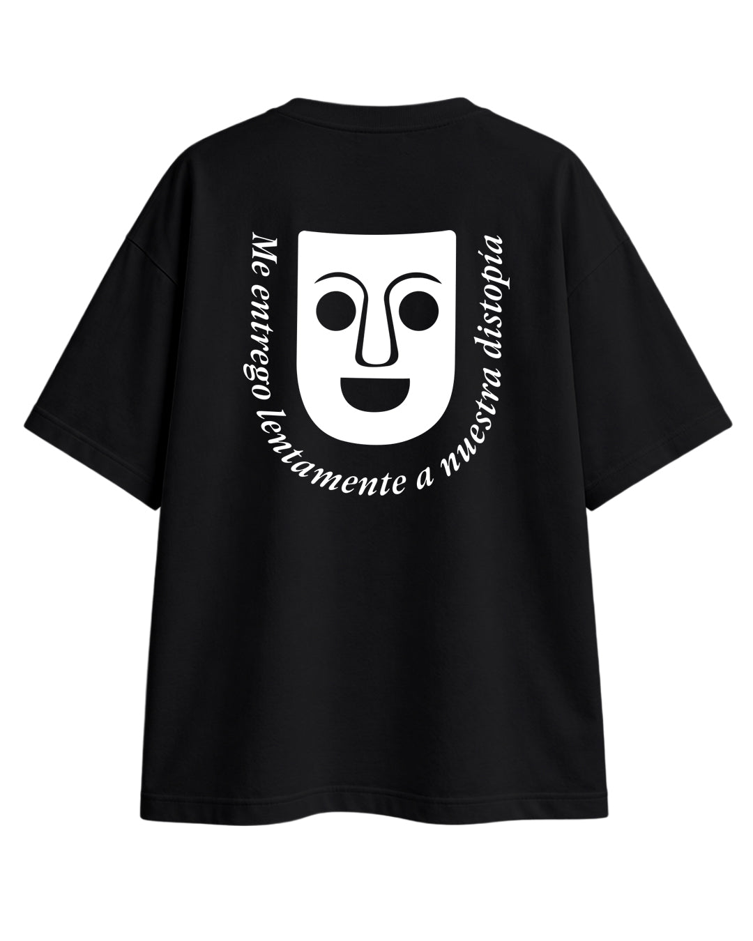 CAMISETA OVERSIZE CHICO DISTOPÍA NEGRA