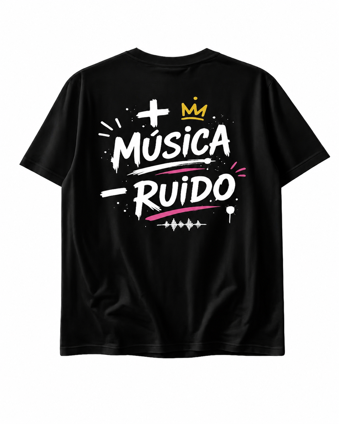 Camiseta + música - ruido