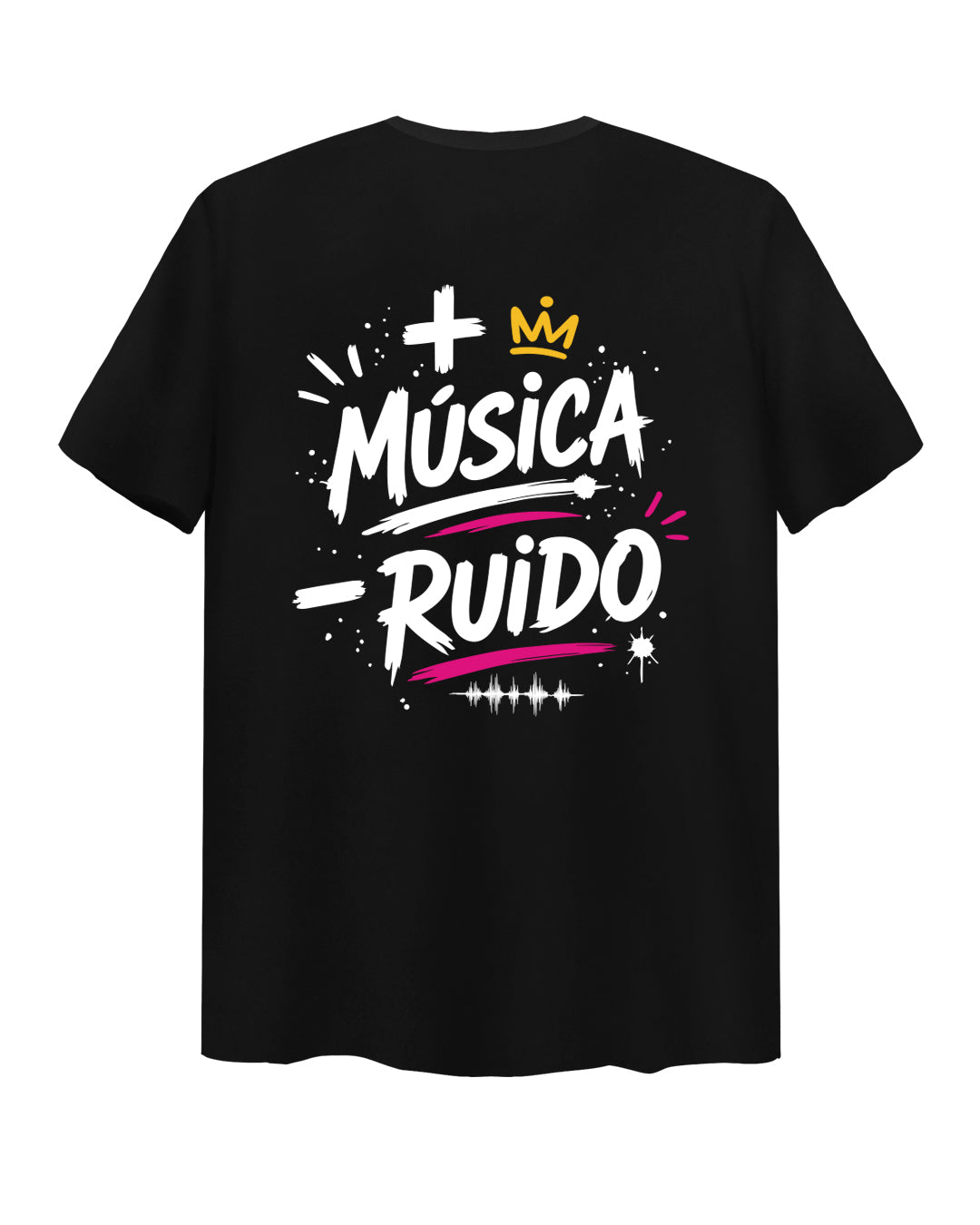 Camiseta + música - ruido