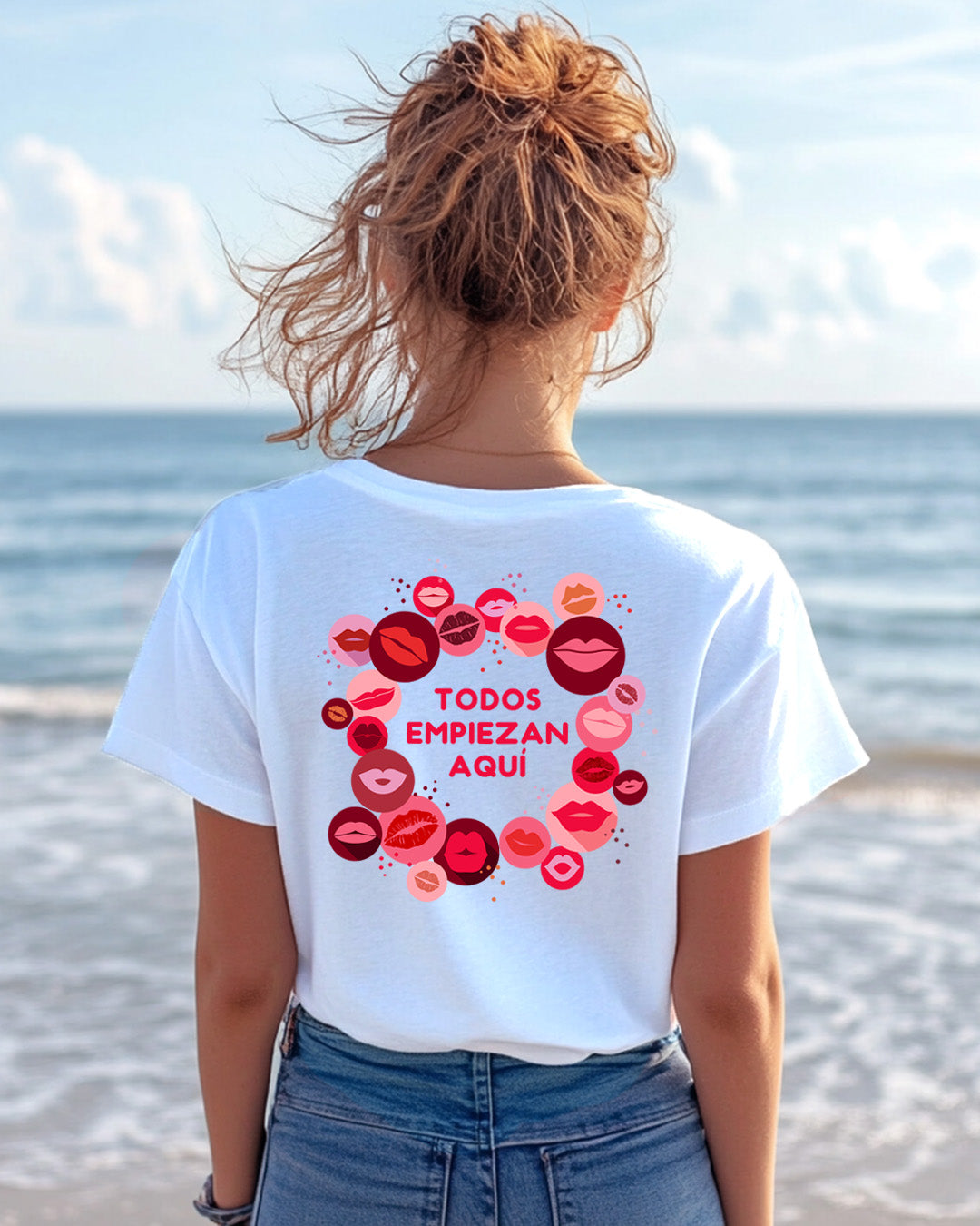 Camiseta besos chica