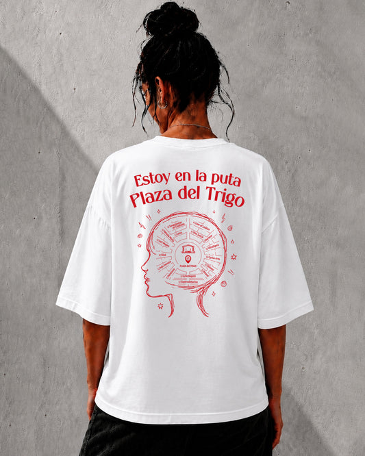 Camiseta plaza del trigo chica oversize