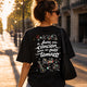 CAMISETA OVERSIZE CHICA TEMAZO NEGRA