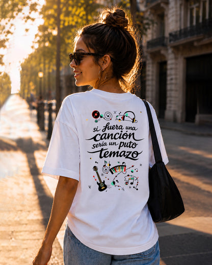 CAMISETA OVERSIZE CHICA TEMAZO