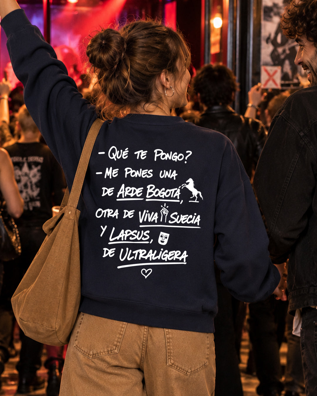 SUDADERA CHICA ¿QUÉ TE PONGO? FRENCH NAVY