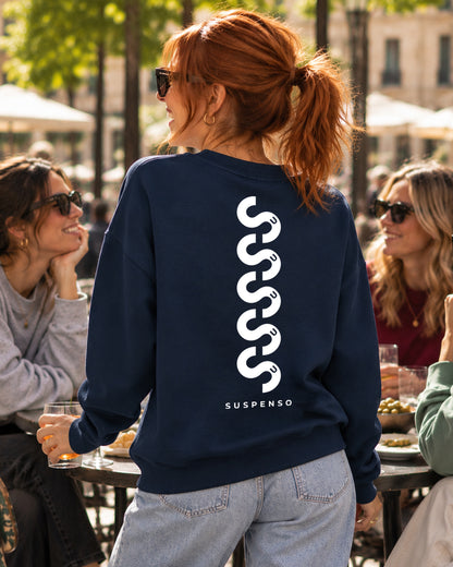 SUDADERA CHICA SUSPENSO FRENCH NAVY