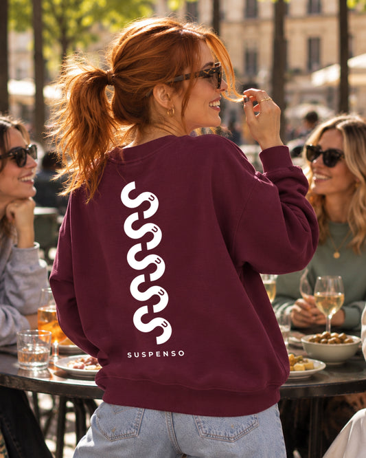 SUDADERA CHICA SUSPENSO DEEP PLUM