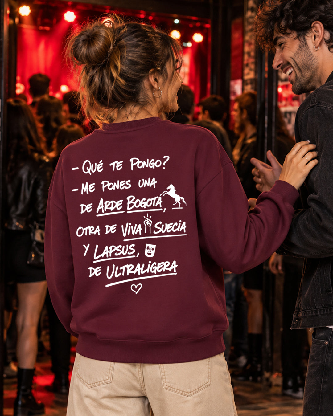 SUDADERA CHICA ¿QUÉ TE PONGO? DEEP PLUM