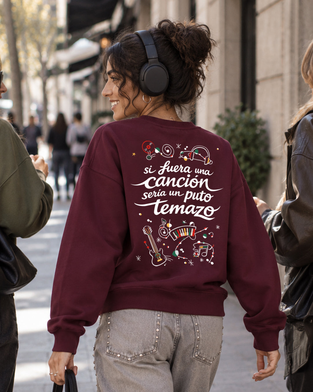 SUDADERA CHICA TEMAZO DEEP PLUM