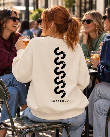 SUDADERA CHICA SUSPENSO CREAM