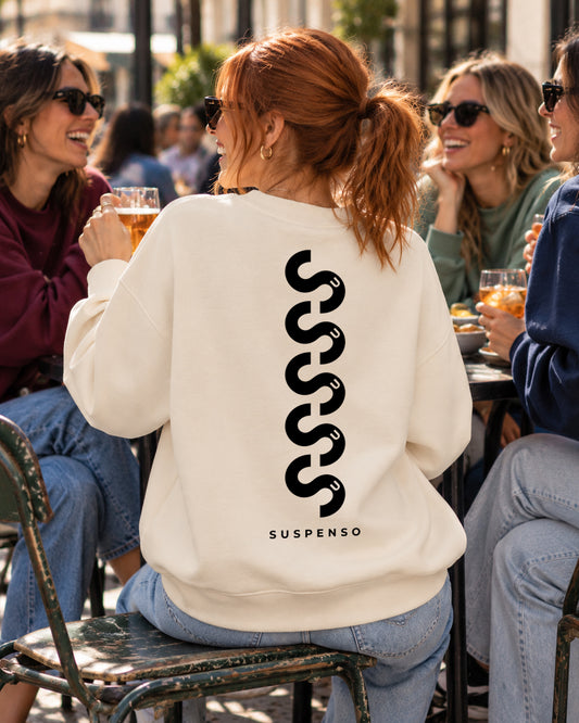 SUDADERA CHICA SUSPENSO CREAM