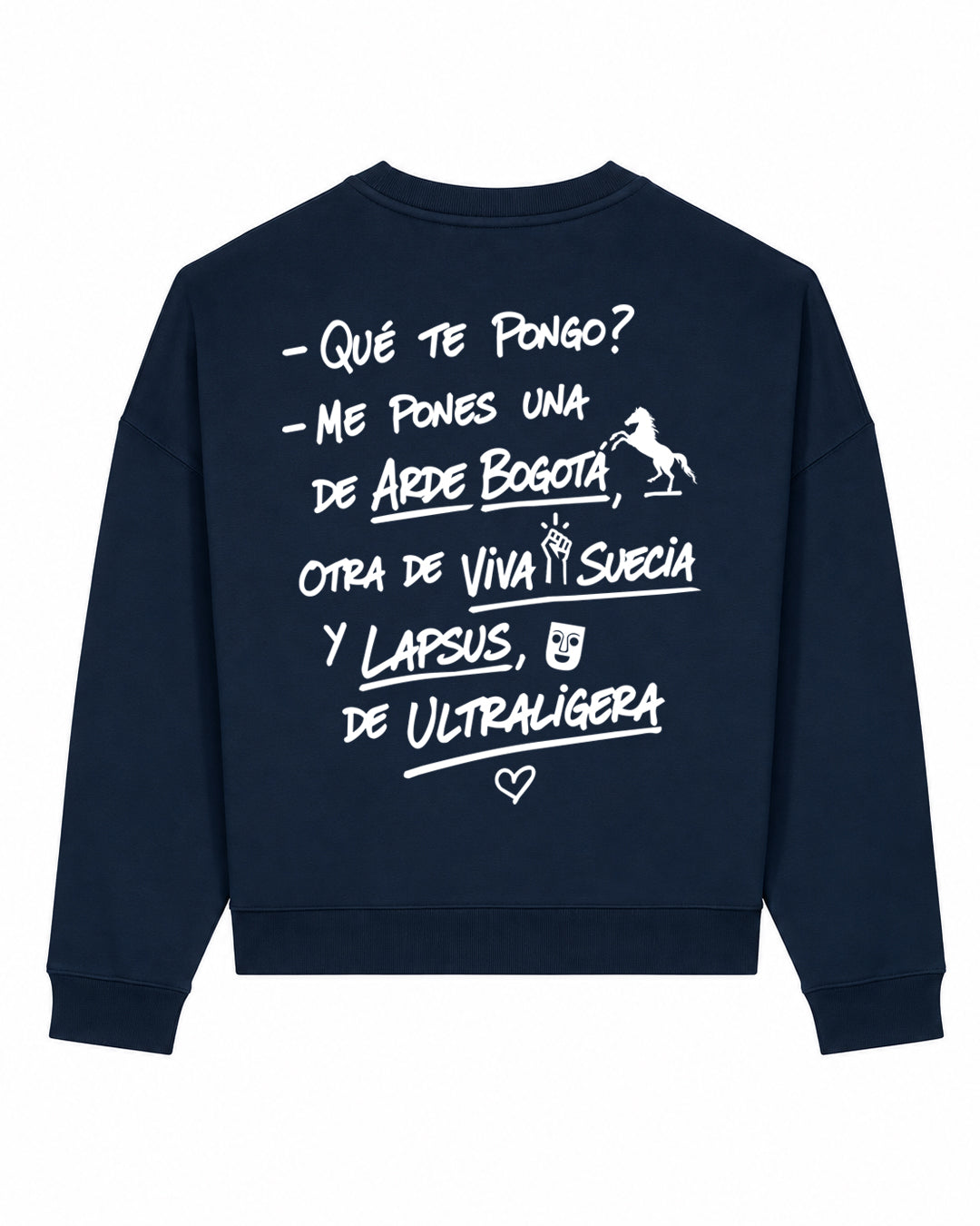 SUDADERA CHICA ¿QUÉ TE PONGO? FRENCH NAVY