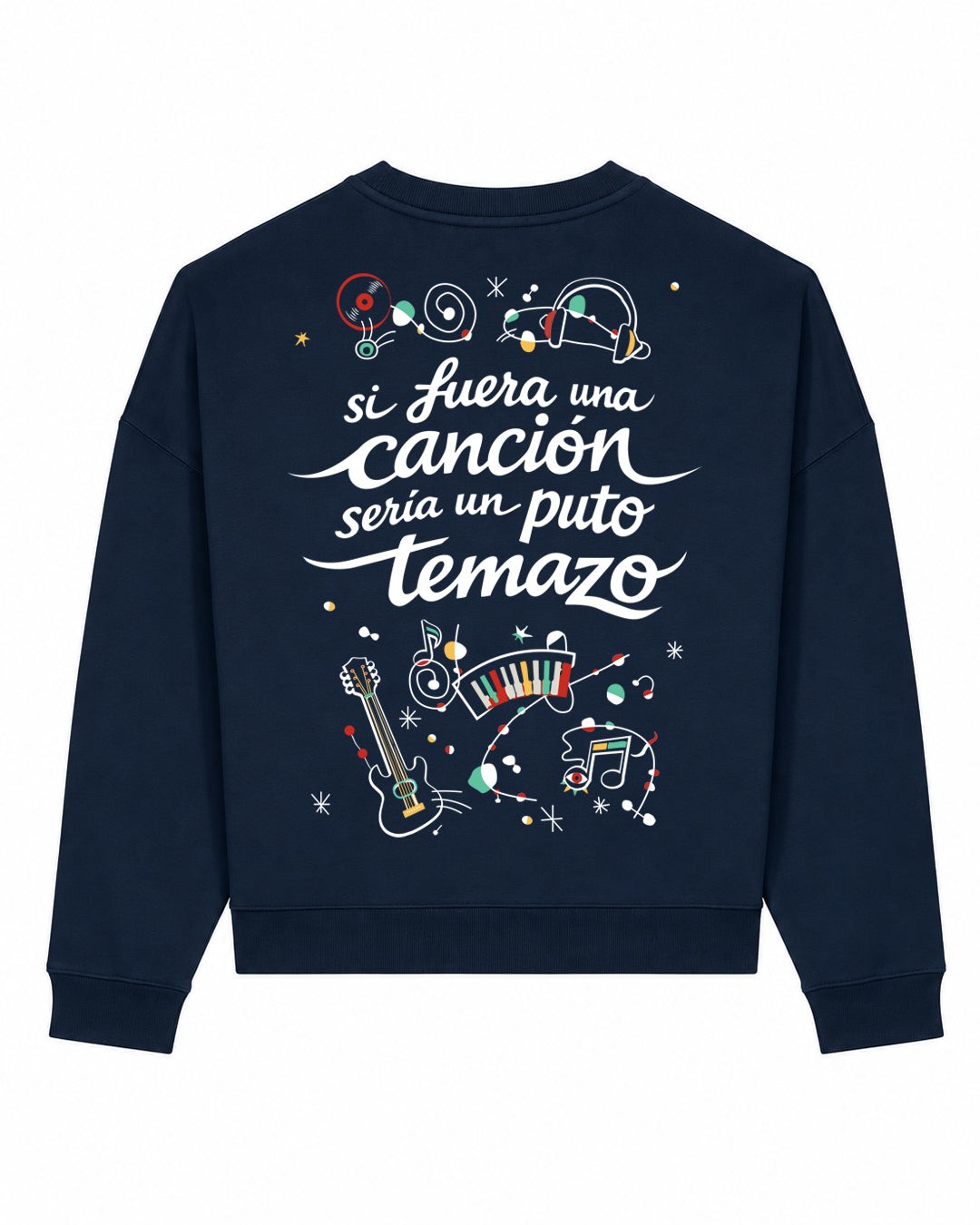 SUDADERA CHICA TEMAZO FRENCH NAVY