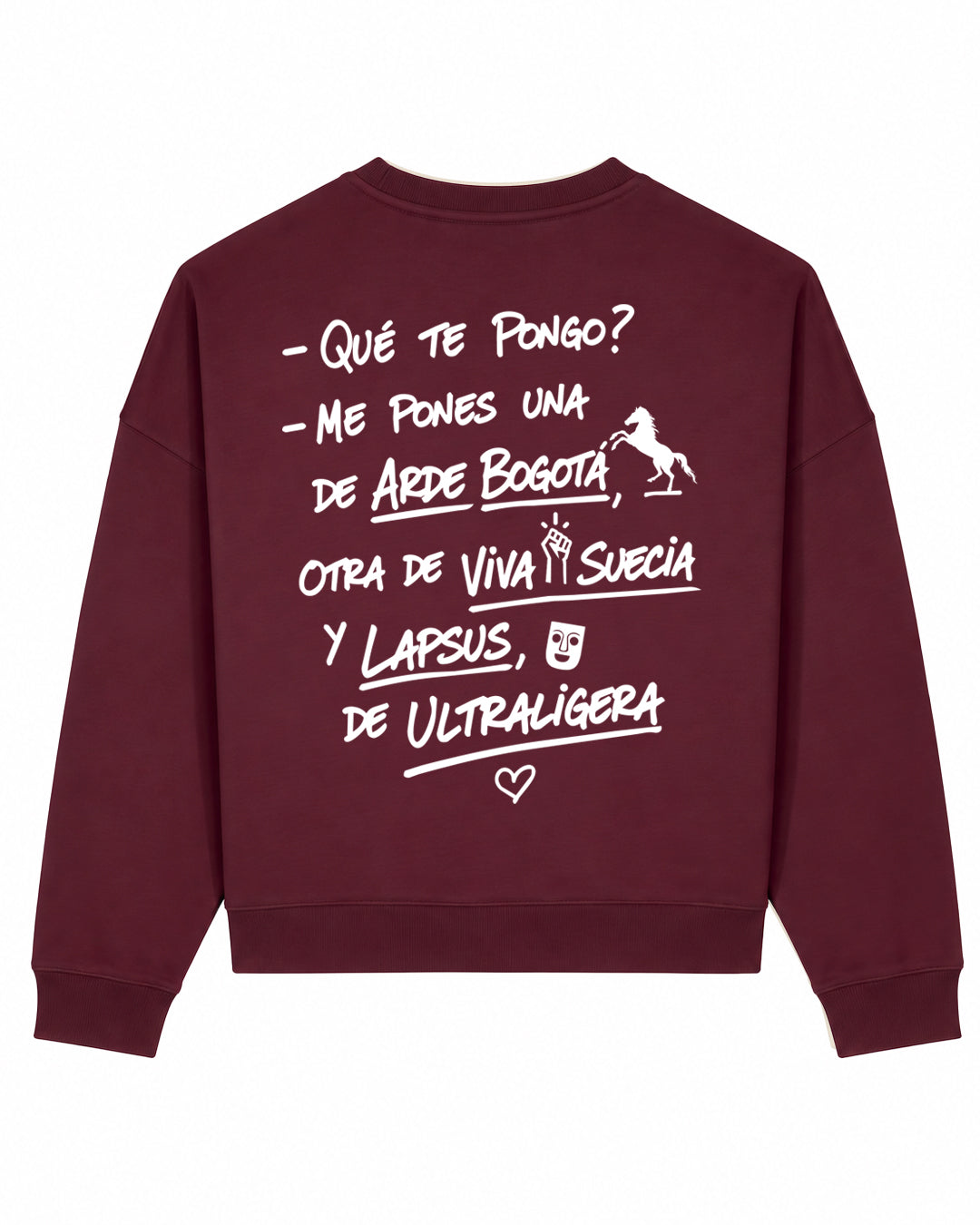 SUDADERA CHICA ¿QUÉ TE PONGO? DEEP PLUM