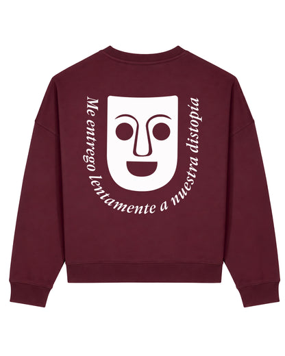 SUDADERA CHICA DISTOPÍA DEEP PLUM