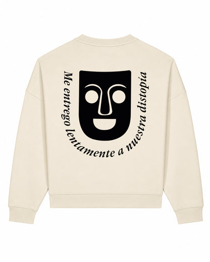 SUDADERA CHICA DISTOPÍA CREAM