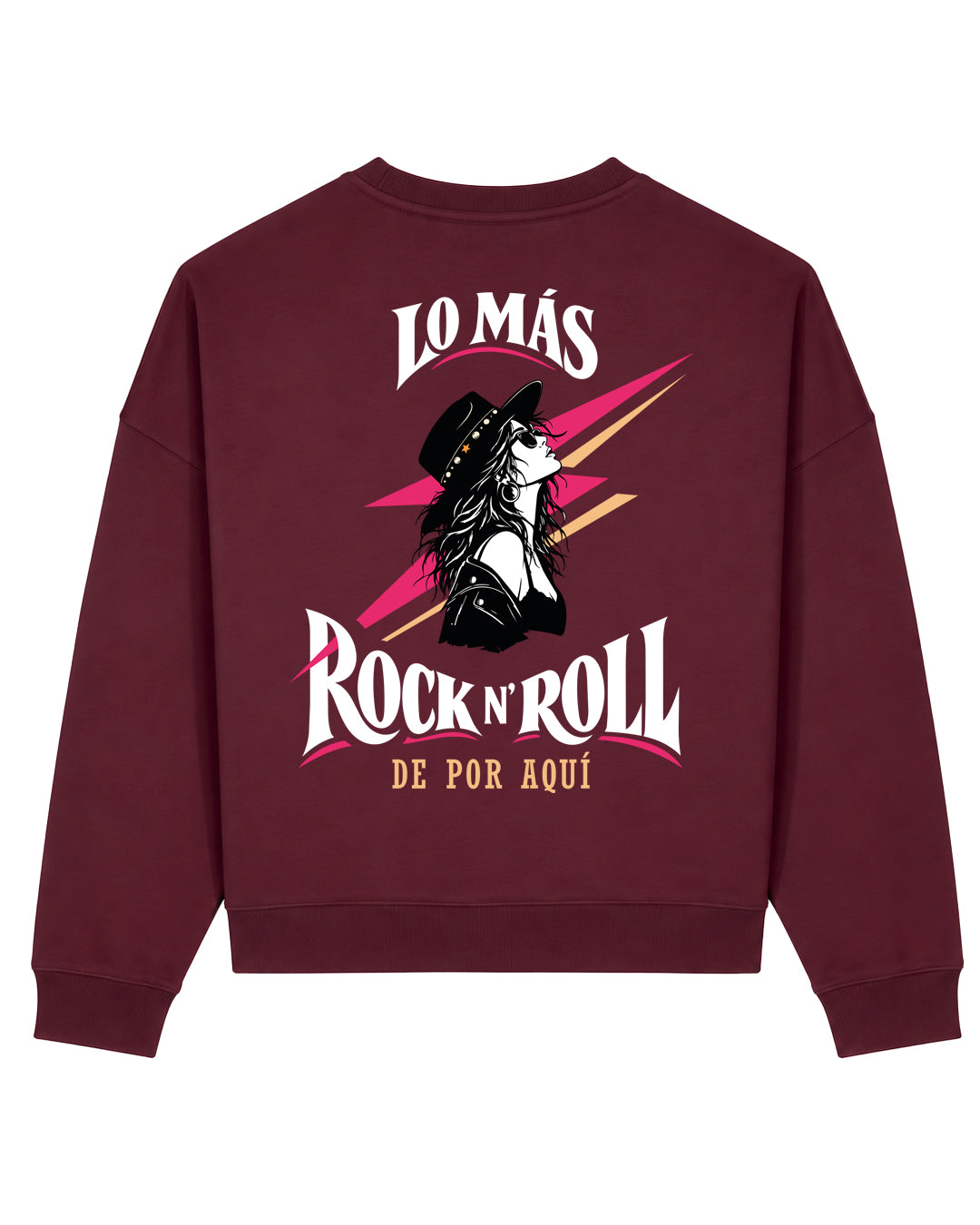 SUDADERA CHICA ROCK DEEP PLUM