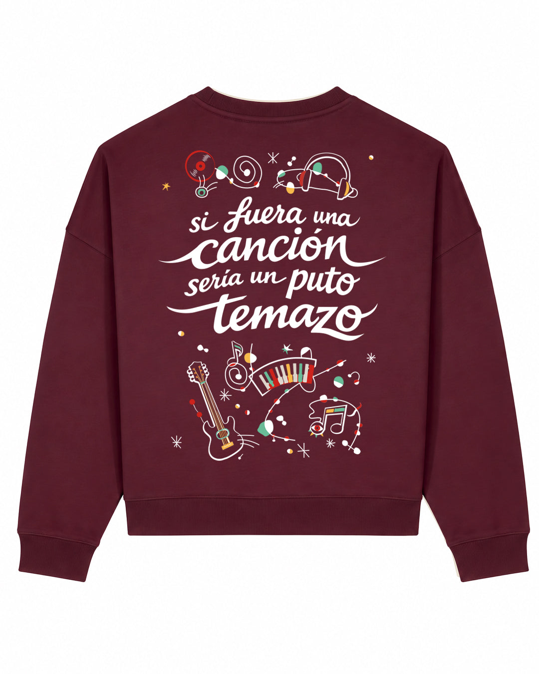 SUDADERA CHICA TEMAZO DEEP PLUM