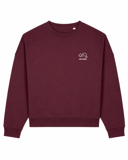 SUDADERA CHICA ¿QUÉ TE PONGO? DEEP PLUM
